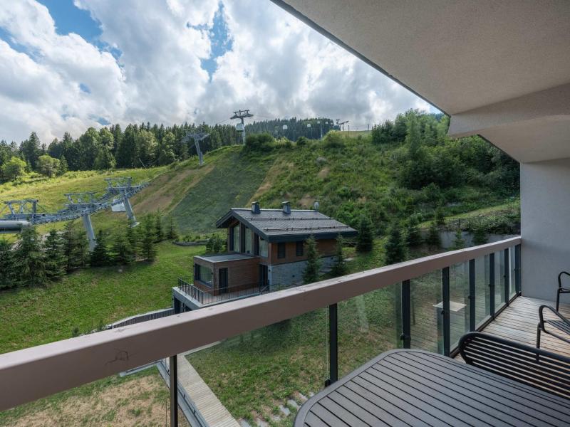 Skiverleih 3-Zimmer-Holzhütte für 4 Personen (404) - Résidence Phoenix - Courchevel - Balkon