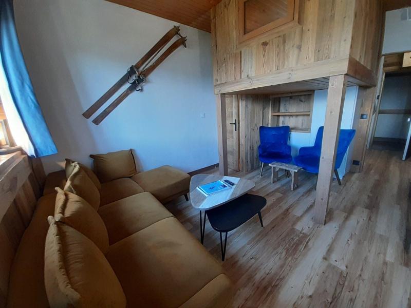 Ski verhuur Studio mezzanine 4 personen - Résidence Porte de Courchevel - Courchevel - Woonkamer