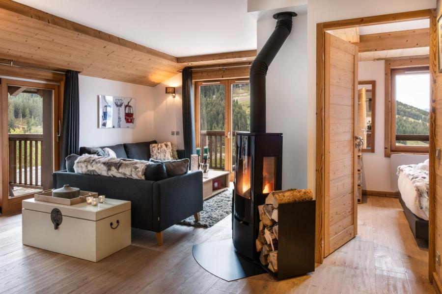 Ski verhuur Appartement 3 kamers 4 personen (B08) - Whistler Lodge - Courchevel - Woonkamer