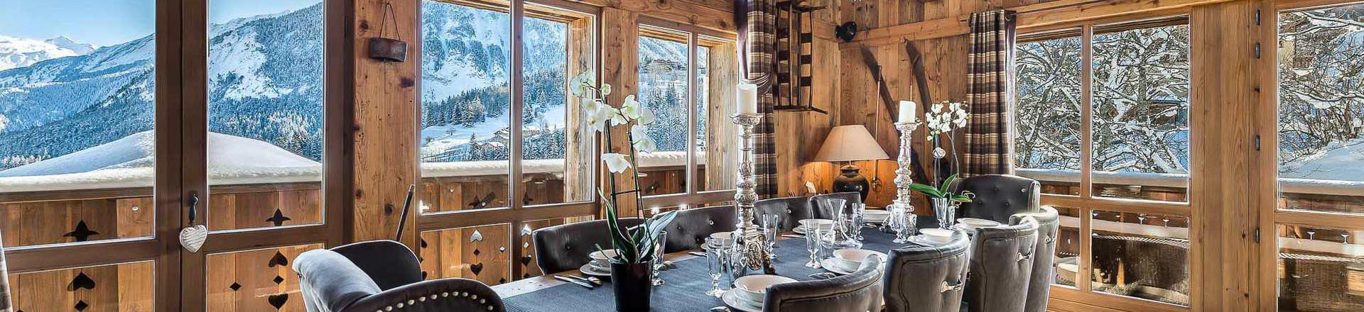 Rent in ski resort 8 room chalet 10 people - Chalet Alpette - Courchevel - Living room