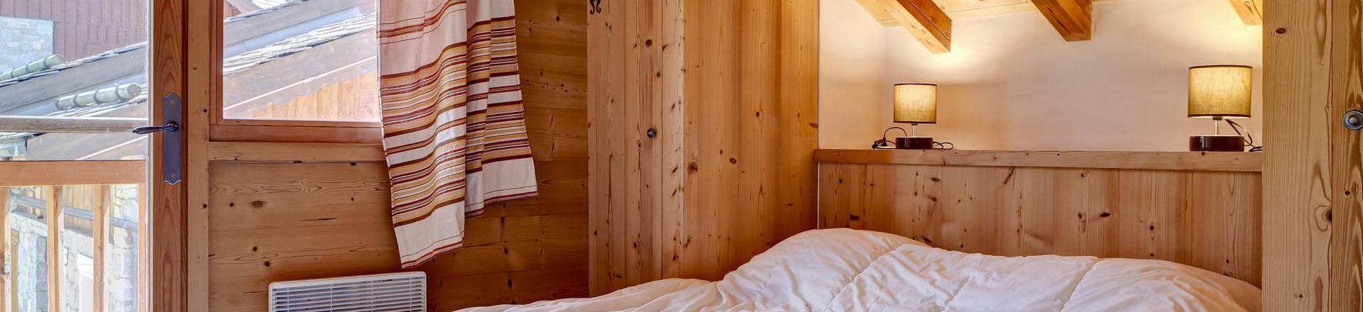 Skiverleih Duplex Wohnung 4 Zimmer 6 Personnen - Chalet la Mélèze - Courchevel - Offener Schlafbereich