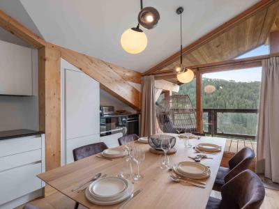 Skiverleih 3-Zimmer-Appartment für 6 Personen (142) - Anémone - Courchevel - Esszimmer