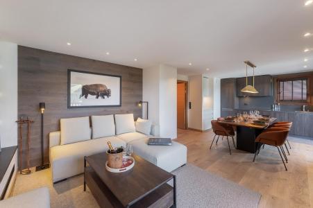 Skiverleih 4-Zimmer-Appartment für 7 Personen (1) - Chalet Belle Place - Courchevel - Wohnzimmer