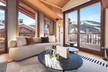 Ski verhuur Chalet 5 kamers 10 personen (2) - Chalet Belle Place - Courchevel - Woonkamer