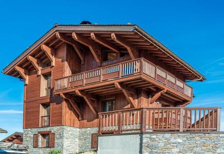 Urlaub in den Bergen Doppelchalethälfte 5 Zimmer für 8 Personen - Chalet Grande Casse - Courchevel - Draußen im Winter