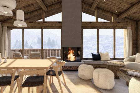 Ski verhuur Chalet triplex 6 kamers 13 personen - Chalet La Poudreuse - Courchevel - Woonkamer