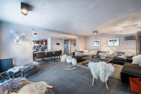 Rent in ski resort 6 room apartment 10 people (ABONDANCE) - Chalet les 3 Vaches - Courchevel - Living room