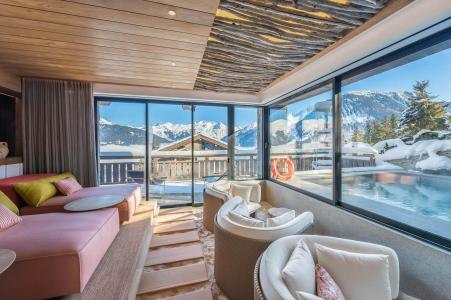 Ski verhuur Chalet 10 kamers 15 personen - Chalet Whitesand - Courchevel - Woonkamer