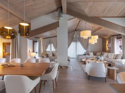 Ski verhuur Chalet 7 kamers 12 personen - GOYARD - Courchevel - Woonkamer