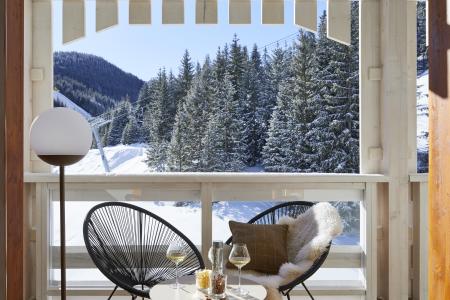 Location au ski Grande Suite Cabine 6 personnes - Hôtel Écrin Blanc - Courchevel - Balcon