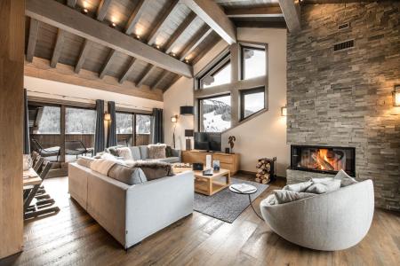 Skiverleih 5-Zimmer-Appartment für 9 Personen (C18) - Keystone Lodge - Courchevel - Wohnzimmer