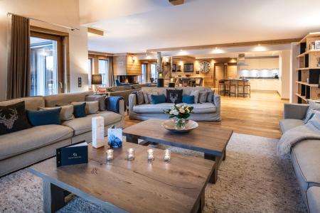 Skiverleih 7-Zimmer-Appartment für 12 Personen (C09) - Keystone Lodge - Courchevel - Wohnzimmer