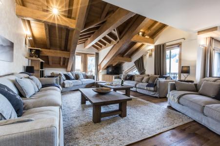 Skiverleih 7-Zimmer-Appartment für 12 Personen (C09) - Keystone Lodge - Courchevel - Wohnzimmer