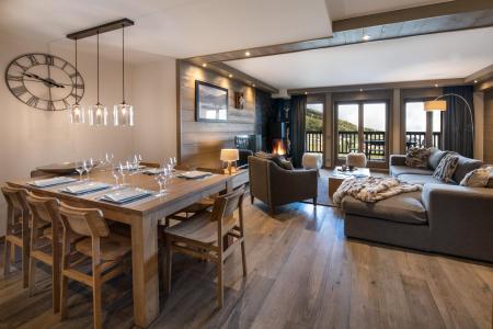 Skiverleih Wohnung 3 Zimmer Kabine 6-8 Personen (C01) - Keystone Lodge - Courchevel - Wohnzimmer