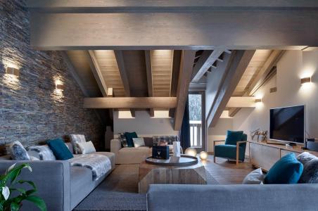 Skiverleih 4-Zimmer-Appartment für 7 Personen (A09) - Le C - Courchevel - Wohnzimmer