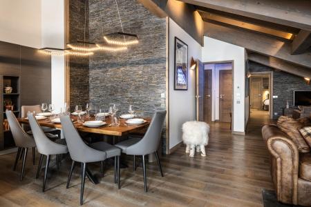 Skiverleih 5 Zimmer Maisonettewohnung für 8 Personen (Paragon) - Le C - Courchevel - Wohnzimmer