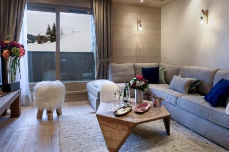 Ski verhuur Appartement 4 kabine kamers 6-8 personen (A04) - Le C - Courchevel - Woonkamer