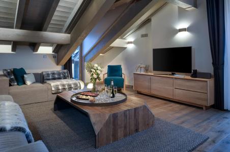 Ski verhuur Appartement 4 kamers 7 personen (A09) - Le C - Courchevel - Woonkamer