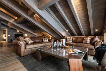 Ski verhuur Appartement duplex 5 kamers 8 personen (Paragon) - Le C - Courchevel - Woonkamer