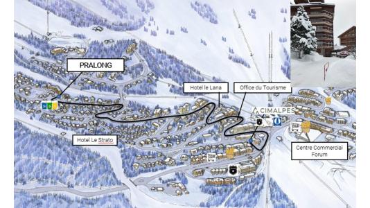 Soggiorno sugli sci LE PRALONG - Courchevel - Mappa