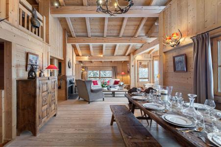 Ski verhuur Chalet triplex 6 kamers 12 personen - Les Petits Grebiers - Courchevel - Woonkamer