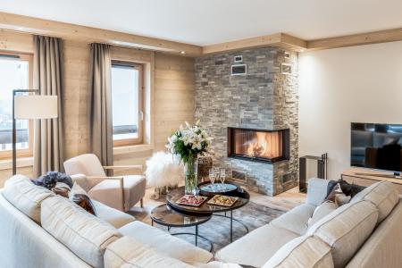 Rent in ski resort 5 room apartment 8 people (D06) - Mammoth Lodge - Courchevel - Living room