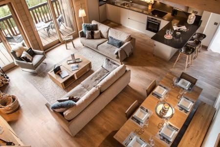 Skiverleih 5 Zimmer Maisonettewohnung für 8 Personen (D07) - Mammoth Lodge - Courchevel - Wohnzimmer