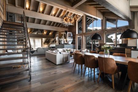 Ski verhuur Appartement triplex 8 kamers 14-16 personen (D15) - Mammoth Lodge - Courchevel - Woonkamer