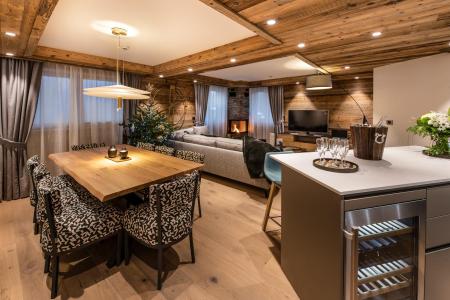 Rent in ski resort 4 room apartment cabin 6-8 people (Nirekha) - Manali Lodge - Courchevel - Living room