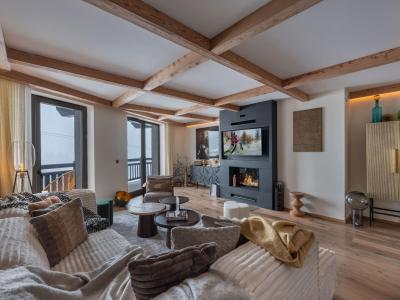 Rent in ski resort 3 room apartment sleeping corner 6 people (Oro) - Mascara - Courchevel - Living room