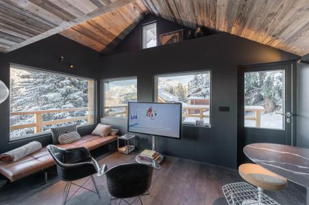 Rent in ski resort 3 room duplex chalet 6 people (CANORS) - Mazot de Bellecôte - Courchevel - Living room