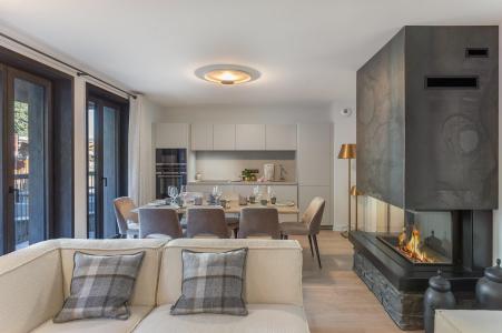 Rent in ski resort 5 room apartment 8 people (M1) - Résidence Alpamayor - Courchevel - Living room