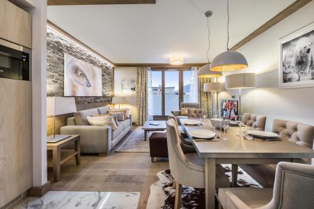 Аренда на лыжном курорте Апартаменты 3 комнат 4 чел. (371) - Résidence Carré Blanc - Courchevel - Салон