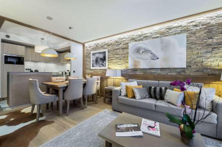 Аренда на лыжном курорте Апартаменты 3 комнат 6 чел. (234) - Résidence Carré Blanc - Courchevel - Салон