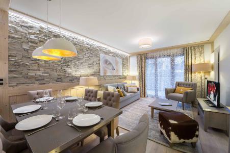 Rent in ski resort 3 room apartment 6 people (246) - Résidence Carré Blanc - Courchevel - Living room