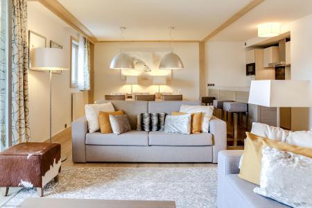 Skiverleih 4-Zimmer-Appartment für 6 Personen (121) - Résidence Carré Blanc - Courchevel - Wohnzimmer