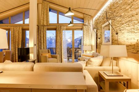Rent in ski resort 5 room apartment 8 people (240) - Résidence Carré Blanc - Courchevel - Living room