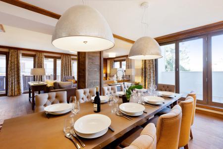 Rent in ski resort 5 room duplex apartment 12 people (370) - Résidence Carré Blanc - Courchevel - Living room