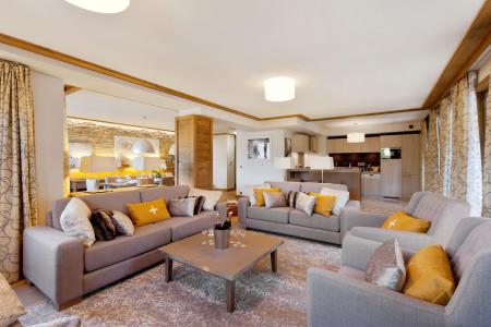 Ski verhuur Appartement duplex 5 kamers 12 personen (370) - Résidence Carré Blanc - Courchevel - Woonkamer