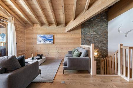 Skiverleih 4 Zimmer Maisonettewohnung für 9 Personen (206) - Résidence Chantemerle - Courchevel - Wohnzimmer