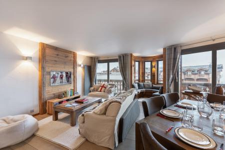 Skiverleih 4-Zimmer-Appartment für 6 Personen (102) - Résidence Cimes Blanches - Courchevel - Wohnzimmer