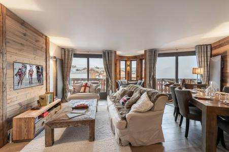 Skiverleih 4-Zimmer-Appartment für 6 Personen (102) - Résidence Cimes Blanches - Courchevel - Wohnzimmer