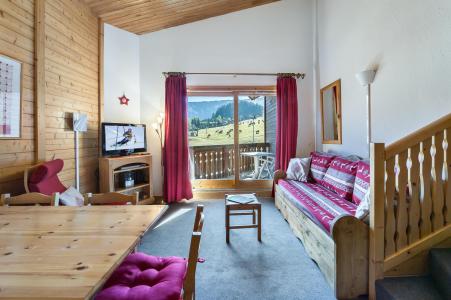 Ski verhuur Appartement 3 kamers mezzanine 8 personen (620) - Résidence Cimes Blanches - Courchevel - Woonkamer
