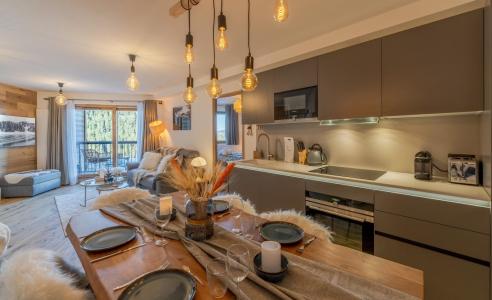 Аренда на лыжном курорте Апартаменты 3 комнат 6 чел. (H116) - Résidence Domaine de  l'Ariondaz - Courchevel - Салон