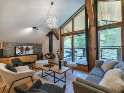 Skiverleih 4-Zimmer-Holzhütte für 7 Personen (241) - Résidence Fritillaire - Courchevel - Wohnzimmer