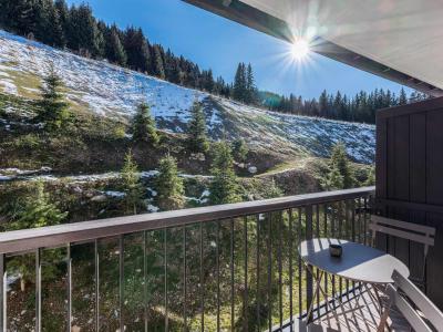 Skiverleih 2-Zimmer-Holzhütte für 4 Personen (ARH 127) - Résidence Heliantheme - Courchevel - Balkon