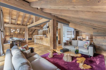 Rent in ski resort 7 room duplex apartment 12 people (LUNIOR 32) - Résidence Isard - Courchevel - Living room