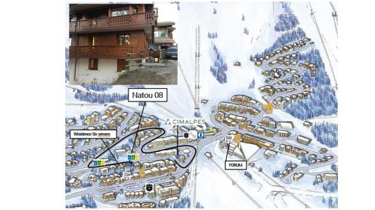 Rent in ski resort Résidence le Natou - Courchevel - Plan