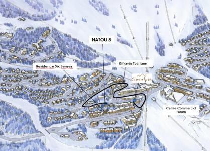 Alquiler al esquí Apartamento dúplex 4 piezas 6 personas (8) - Résidence le Natou - Courchevel - Plano