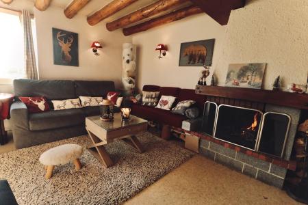 Ski verhuur Appartement 4 kamers 8 personen - Résidence les Dryades - Courchevel - Woonkamer